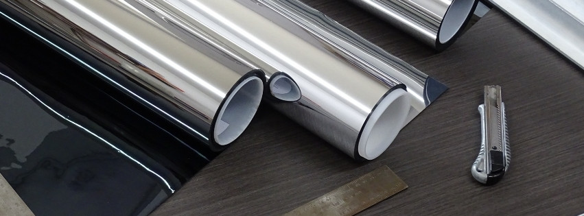 folie okienne przeciwsłoneczne rolki materiału do montażu folii na szybach